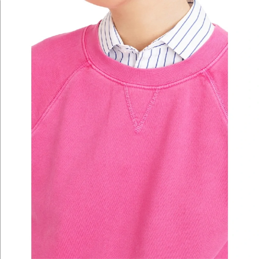 New J. Crew Garment-dyed Crewneck Sweatshirt XXS - Picture 4 of 8